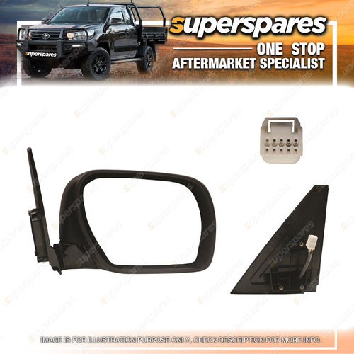 Superspares RH Door Mirror for Mitsubishi Pajero NS NT NW NX 2006-2021 7 Pins