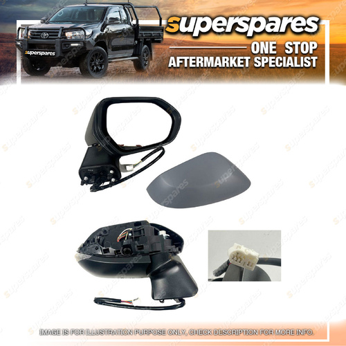 Superspares RH Door Mirror for Toyota Corolla MZEA12 ZWE211 ZWE219 018-On 6 Pins