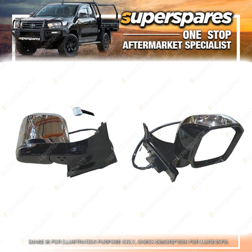 Superspares RH Door Mirror for Toyota Hiace GDH 300 303 GRH300 Chrome 9 Pins