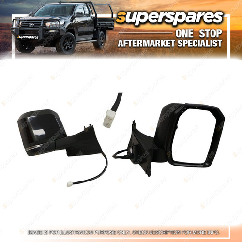 Superspares RH Door Mirror for Toyota Hiace GDH 300 303 GRH300 Black 9 Pins