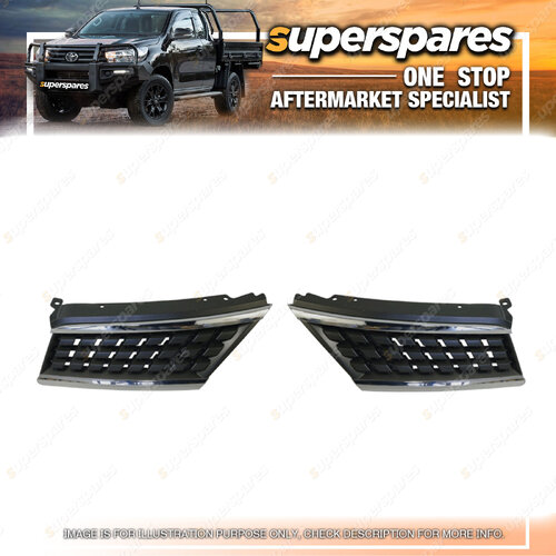 Right & Left Side Grille for Nissan Tiida Hatch C11 02/2006 - 11/2009