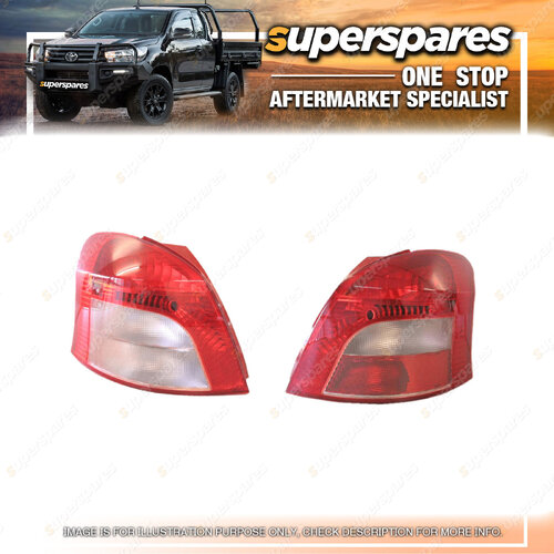 Right & Left Hand Side Tail Light for Toyota Yaris Hatchback NCP90 2005-2008