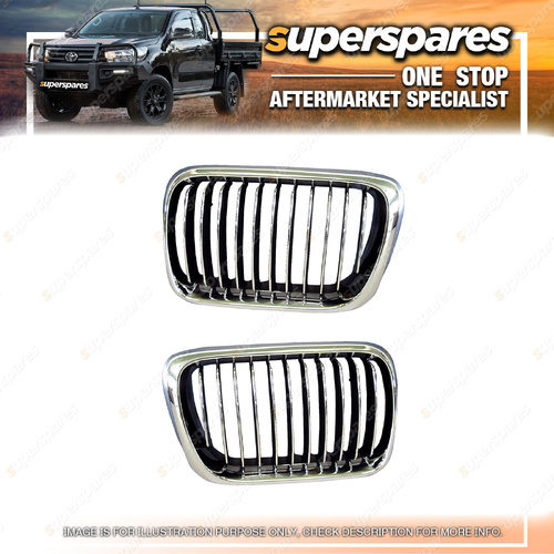 Right & Left Hand Side Grilles for BMW 3 Series E36 01/1997-09/2000