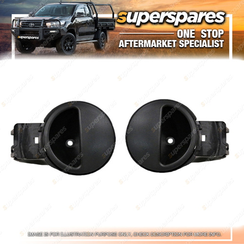 Right & Left Inner Door Handles for Holden Barina TK 12/2005-09/2011 Round Shape