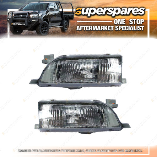 Right & Left Hand Side Headlights for Holden Nova LG 10/1994-08/1996
