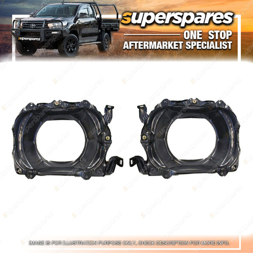 Right & Left Hand Side Headlight Housings for Holden Rodeo TF 07/1988-01/1998