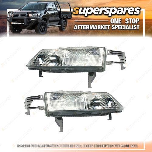 Right & Left Hand Side Headlights for Honda Accord CD 10/1993-10/1995