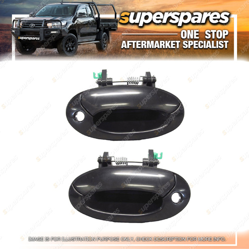 Right & Left Front Outer Door Handles for Hyundai Lantra J2 09/1995-12/1998