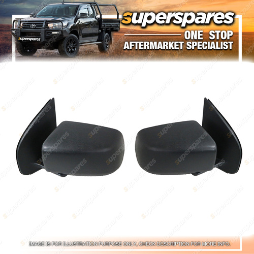 Right & Left Hand Side Door Mirrors for Isuzu D-Max TFS 07/2012-10/2016 Manual