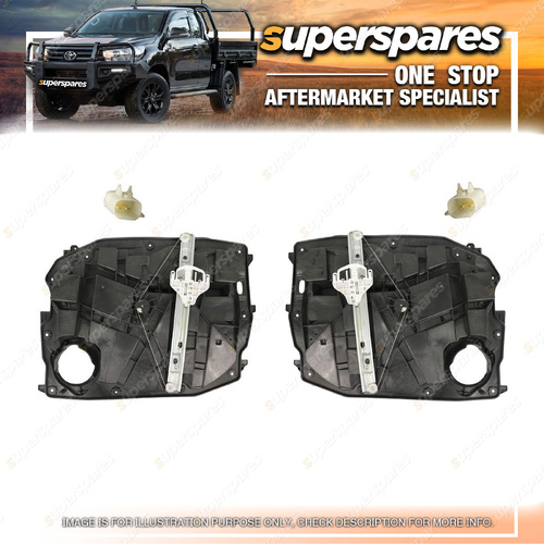 Right & Left Front Window Regulators for Jeep Cherokee KK 02/2008-05/2014 2 Pins