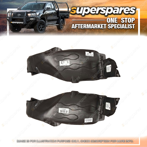 Right & Left Hand Side Front Guard Liners for Kia Rio UB 10/2011-11/2016