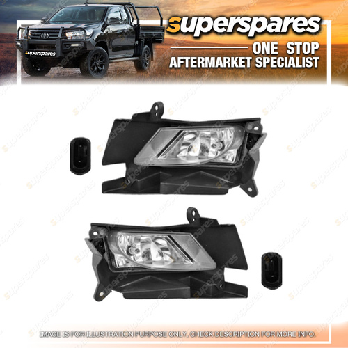 Pair of Right & Left Hand Side Fog Lights for Mazda 3 BL 01/2009-08/2011