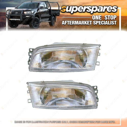 Right & Left Hand Side Headlights for Mitsubishi Lancer CE 07/1996-07/1998