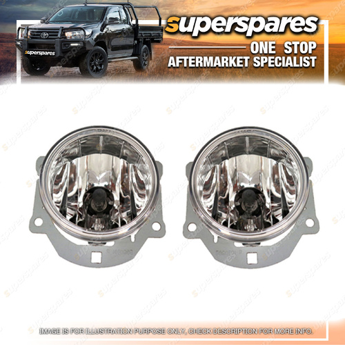 Right & Left Hand Side Fog Lights for Mitsubishi Pajero Sport QE 10/2015-10/2019