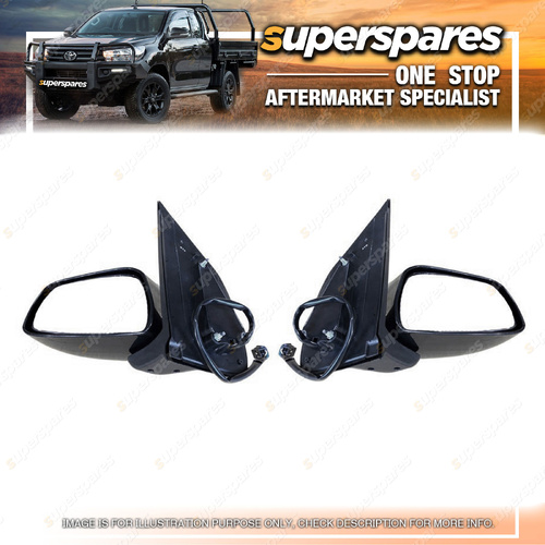 Right & Left Hand Side Door Mirrors for Nissan Navara D40 11/2005-04/2015