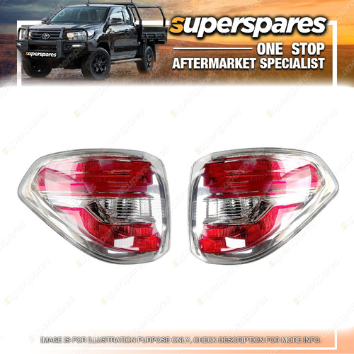 Right & Left Outer Tail Lights With LED for Nissan Patrol Y62 12/2012-07/2019