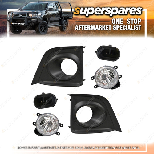 Right & Left Hand Side Fog Lights for Toyota Corolla ZRE172 12/2013-12/2019