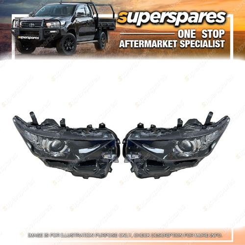 Right & Left Hand Side Headlights for Toyota Corolla ZRE182 03/2015-07/2018