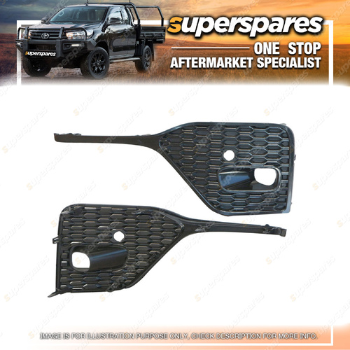 Right & Left Hand Side Fog Light Covers for Toyota Fortuner GUN156 05/2020-On