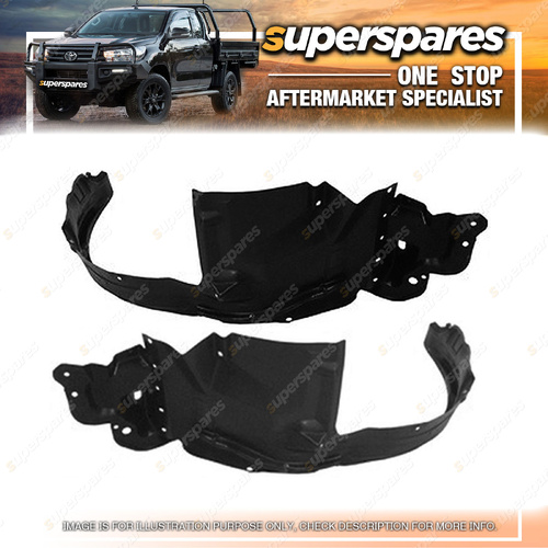 Right & Left Hand Side Guard Liners for Toyota Hilux GGN GUN 4WD 07/2015-On