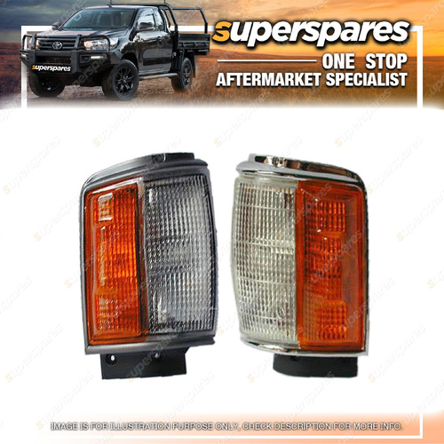 Right & Left Hand Side Corner Lights for Toyota Hilux LN65 11/1983-09/1988
