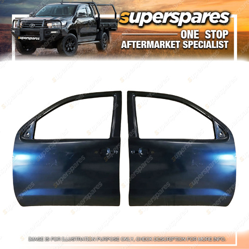 Right & Left Front Door Shells for Toyota Hilux TGN KUN 04/2005-06/2015