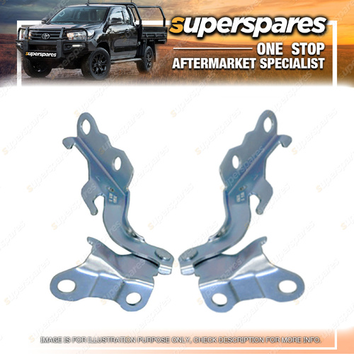 Right & Left Hand Side Bonnet Hinges for Toyota Hilux TGN KUN 08/2011-06/2015