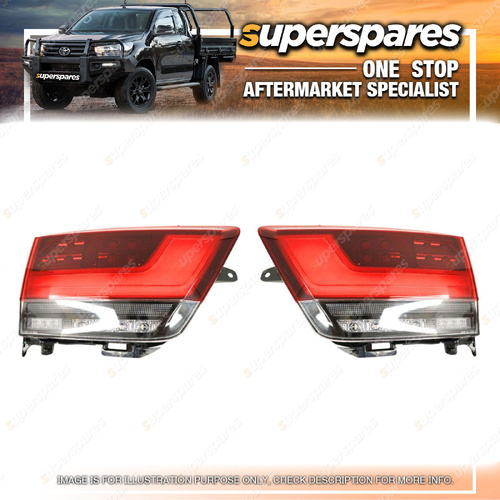Right & Left Inner Tail Lights for Toyota Landcruiser FJA300 GX GXL 07/2021-On