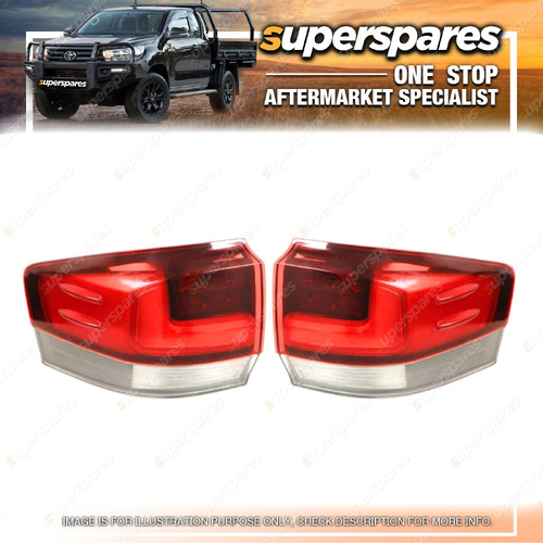 Right & Left Outer Tail Lights for Toyota Landcruiser FJA300 GX GXL 07/2021-On