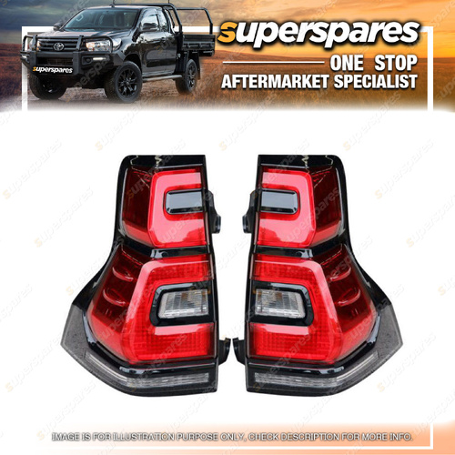 Right & Left Tail Lights for Toyota Landcruiser Prado GRJ150 KDJ150 11/2017-2023