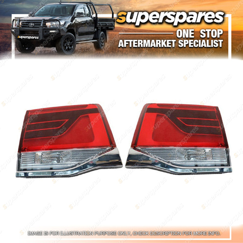 Right & Left Inner Tail Lights for Toyota Landcruiser VDJ200 URJ202 2015-2021