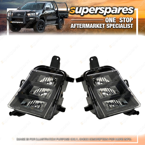 Right & Left Hand Side Fog Lights for Volkswagen Golf MK7 5G 11/2012-01/2017
