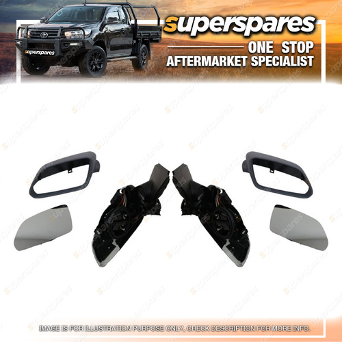 Right & Left Hand Side Door Mirrors for Volkswagen Polo 6Q 9N 11/2005-02/2010