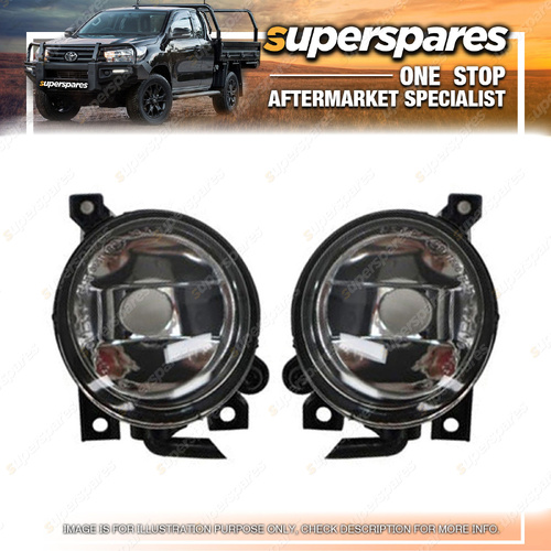 Right & Left Hand Side Fog Lights for Volkswagen Tiguan 5N 05/2008-09/2011