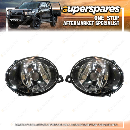 Right & Left Hand Side Fog Lights for Volkswagen Transporter T5 10/2009-06/2015