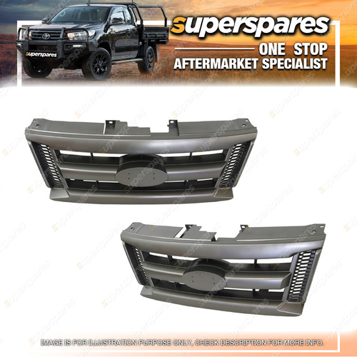 Superspares Grey//Black Front Grille for Ford Ranger PK 05/2009-08/2011