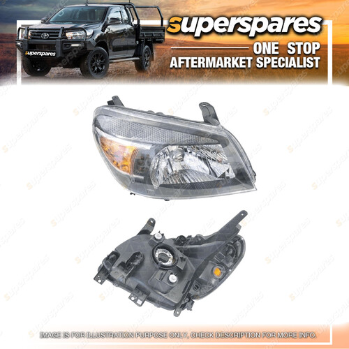 Superspares Head Light Right Hand Side for Ford Ranger Pk 05/2009-2011