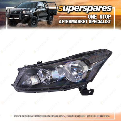 Superspares Left Hand Side Headlight for Honda Accord CP 02/2008-05/2013