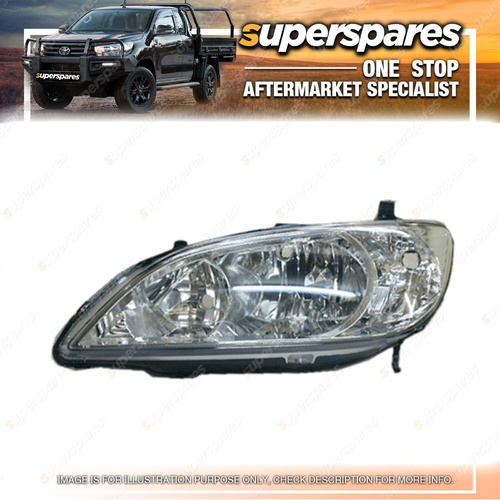Superspares Left Hand Side Headlight for Honda Civic ES SEDAN 2004-2006