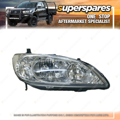 Superspares Head Light Right Hand Side for Honda Civic Es 01/2004-01/2006