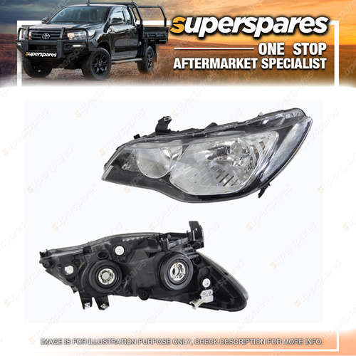 Superspares Left Headlight for Honda Civic FD SEDAN HYBRID 02/2006-ONWARDS