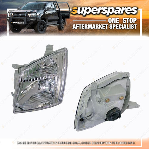 Superspares Headlight Left Hand Side for Isuzu D-Max 10/2008 - 06/2012