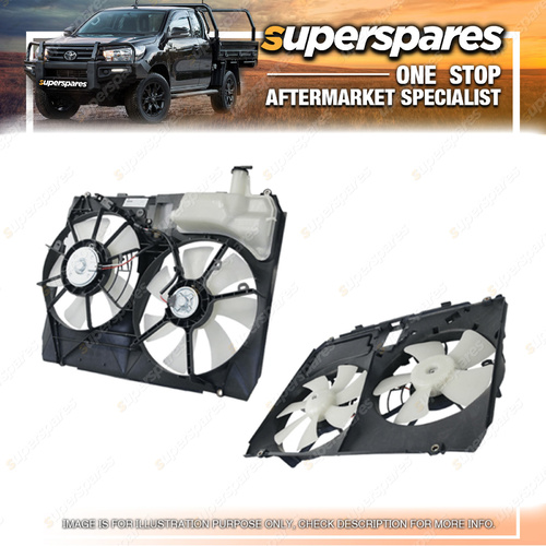 Superspares Dual Radiator Fan for Lexus Rx330 MCU38R 02/2003-12/2005