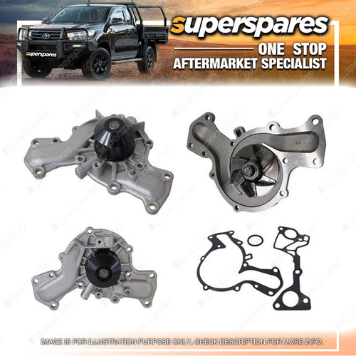 Superspares Water Pump for Mitsubishi Triton Mh / Mj 1990-06 / 2006
