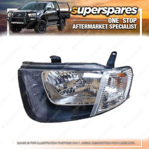 Superspares Left Headlight for Mitsubishi Triton Gl Glx ML 07/2006-08/2009