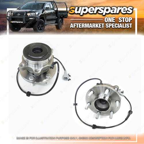 Front Wheel Hub for Nissan Navara D40 2WD Thai Built With Abs 12/2005-2015