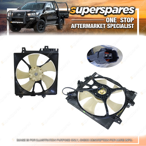 Superspares Radiator Fan for Subaru Impreza GC 2 Pin Plug 04/1993-07/1998