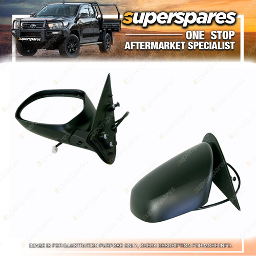 Left Black Electric Door Mirror for Toyota Hiace TRH KDH 03/2005-11/2013