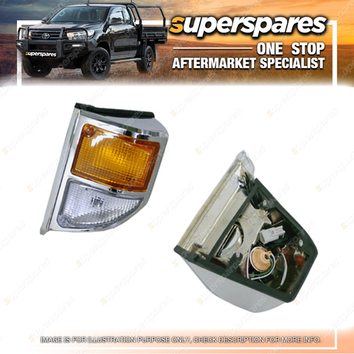Left Chrome Corner Light for Toyota Landcruiser FJ78 FJ79 12/1999-03/2007