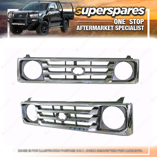 Superspares Front Grille for Toyota Landcruiser FJ78 FJ79 12/1999-03/2007